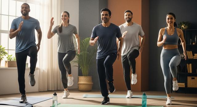 15-minute low-impact home cardio routine for beginners