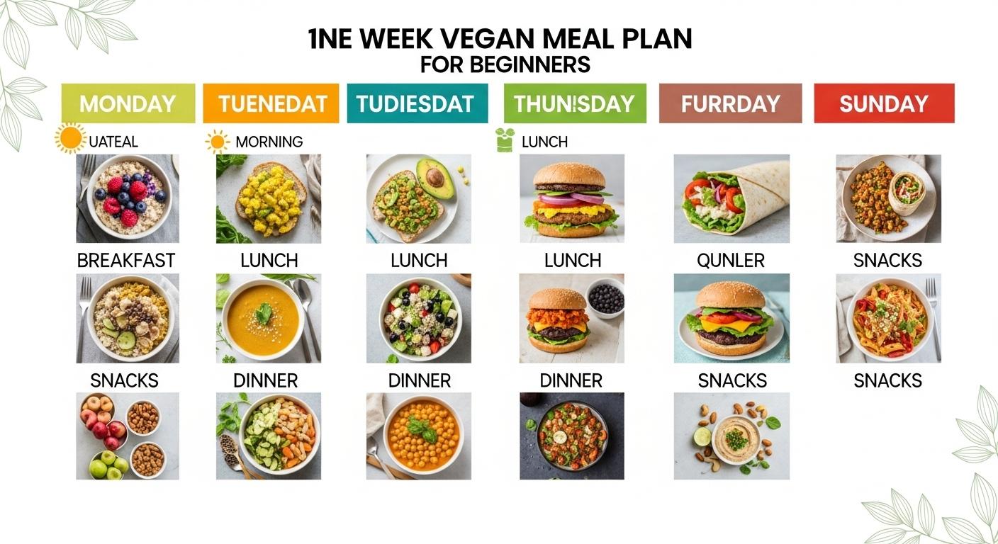 One-Week Vegan Plan for Beginners: Easy Daily Meals